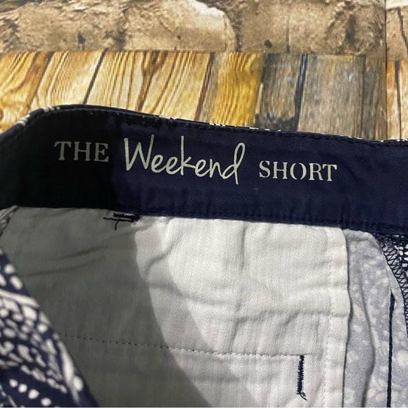 Talbots Blue White Paisley Print The Weekend Short - Picture 4 of 6